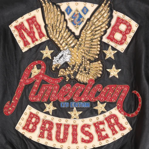 Pelle Pelle American Bruiser Plush Black Women's Crop Leather Jacket - Image 10
