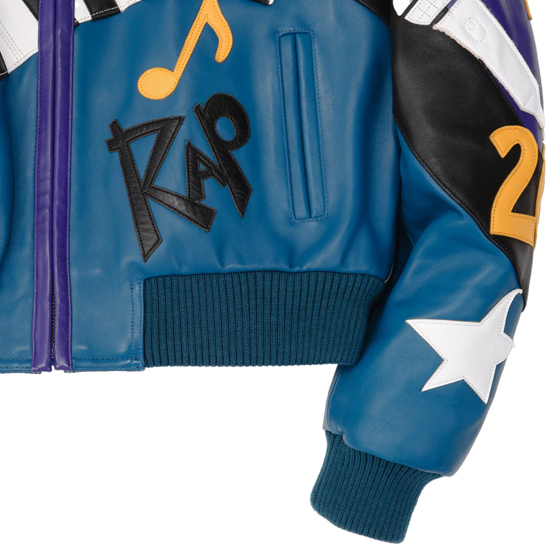 Pelle Pelle 50 Years Of Hip Hop Women's Crop Purple Leather Jacket - Image 5