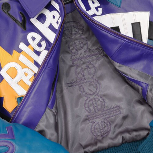 Pelle Pelle 50 Years Of Hip Hop Women's Crop Purple Leather Jacket - Image 4