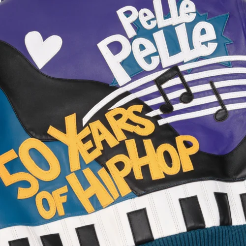 Pelle Pelle 50 Years Of Hip Hop Women's Crop Purple Leather Jacket - Image 7