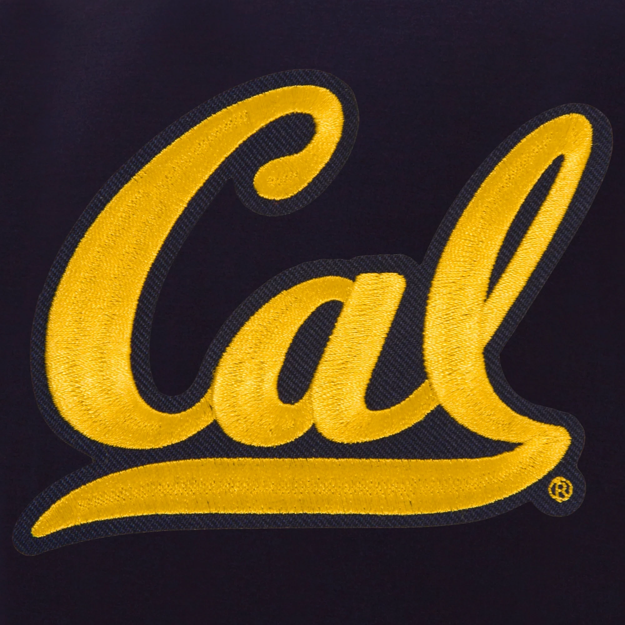 California Golden Bears Two Tone Navy/White Wool & Leather Varsity Jacket - Image 4