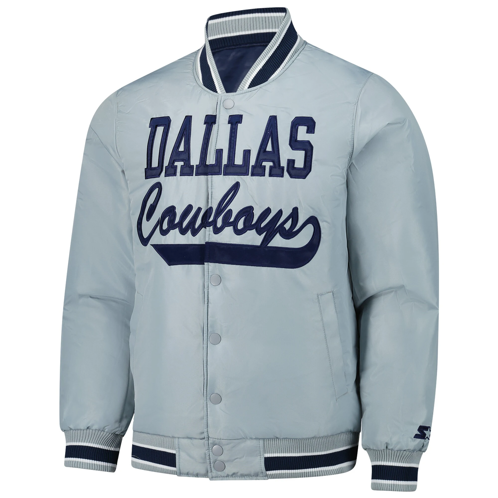 Dallas Cowboys Closer Gary Silver Varsity Jacket