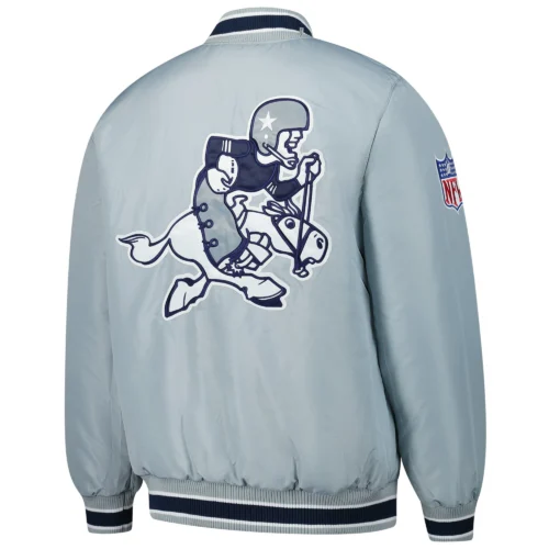 Alternative view of Dallas Cowboys Closer Gary Silver Varsity Jacket