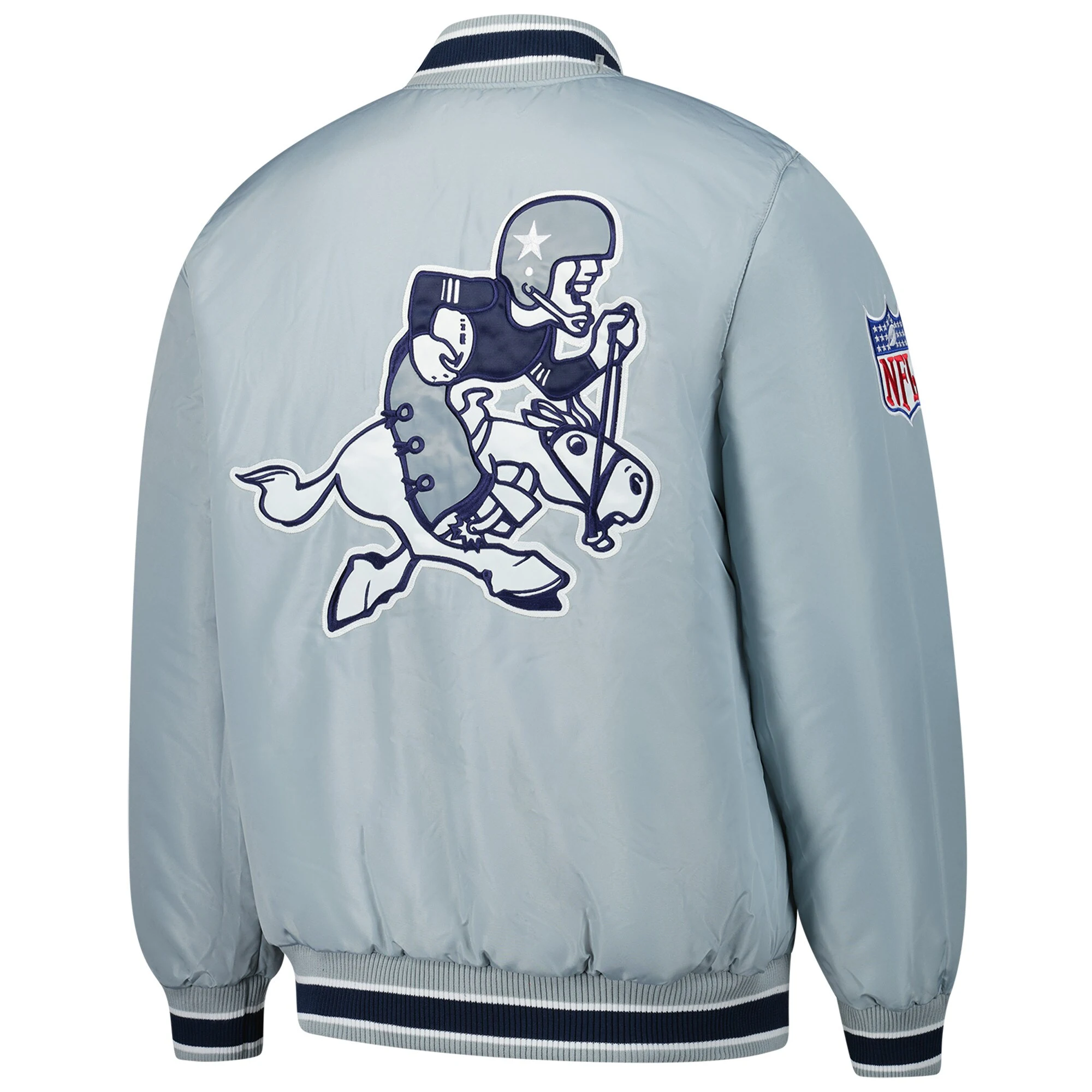 Dallas Cowboys Closer Gary Silver Varsity Jacket - Image 2
