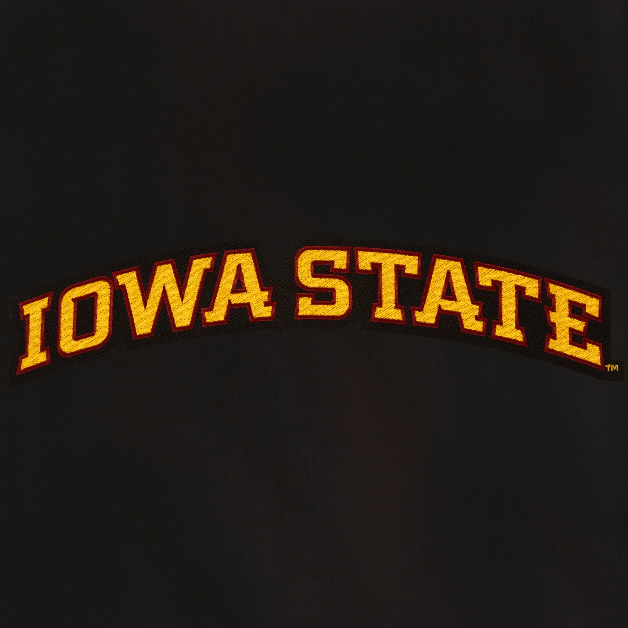 Iowa State Cyclones One Color Full Wool Black Varsity Jacket - Image 3