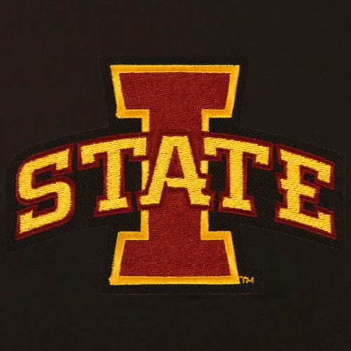 Iowa State Cyclones One Color Black Wool & Leather Varsity Jacket - Image 4