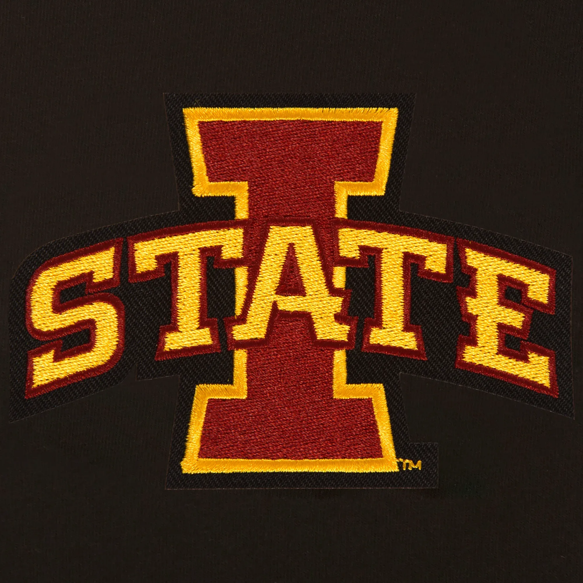 Iowa State Cyclones One Color Black Wool & Leather Varsity Jacket - Image 4