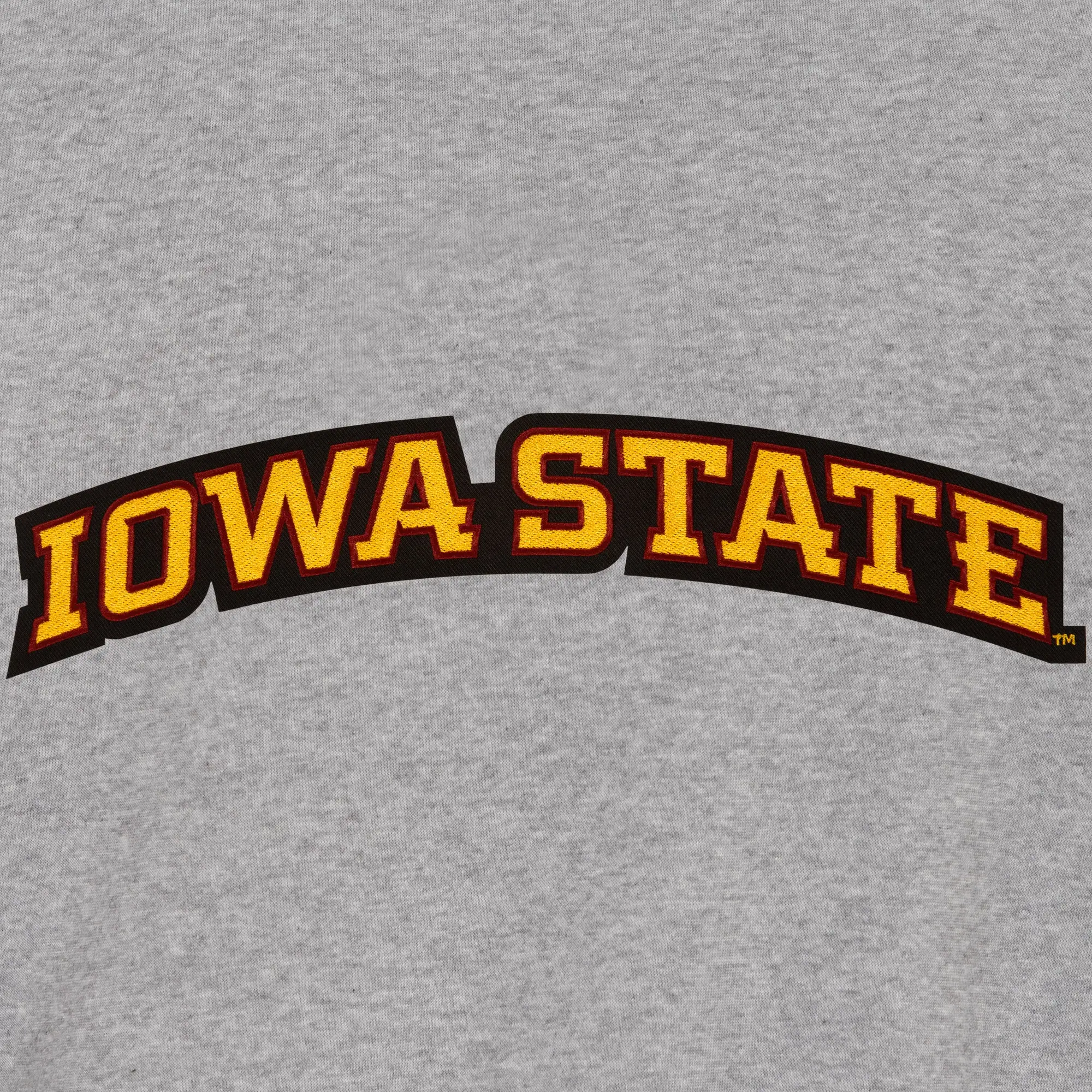 Iowa State Cyclones Two Tone Full Wool Gray/Black Varsity Jacket - Image 3
