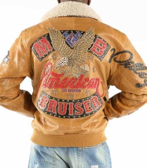 Pelle Pelle Fur American Bruiser Yellow Leather Jacket - Image 2