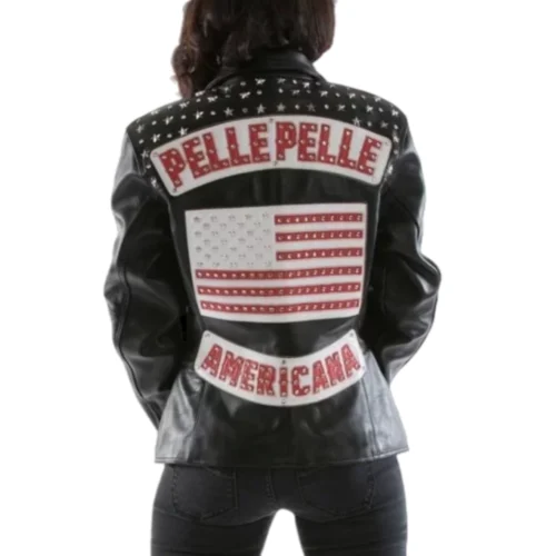 Alternative view of Pelle Pelle Black Americana Women's Leather Jacket