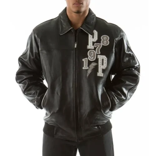 Pelle Pelle Black Come Out Fighting Leather Jacket