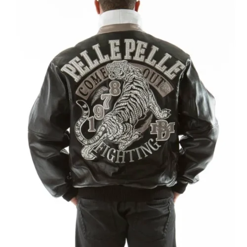 Alternative view of Pelle Pelle Black Come Out Fighting Leather Jacket