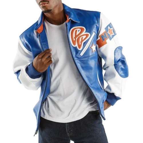 Pelle Pelle Classic Soda Club Blue Leather Jacket