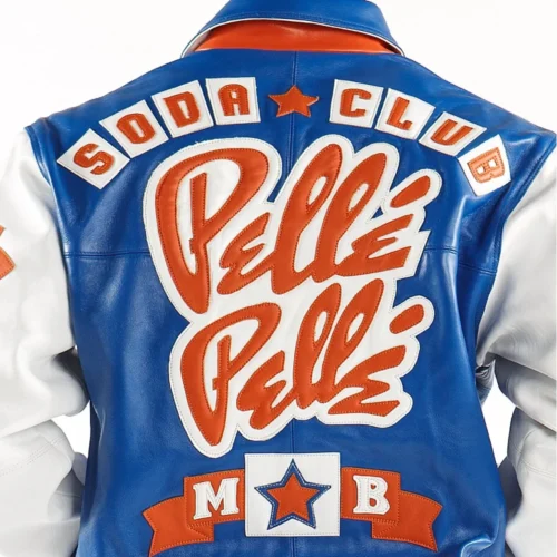 Pelle Pelle Classic Soda Club Blue Leather Jacket - Image 3
