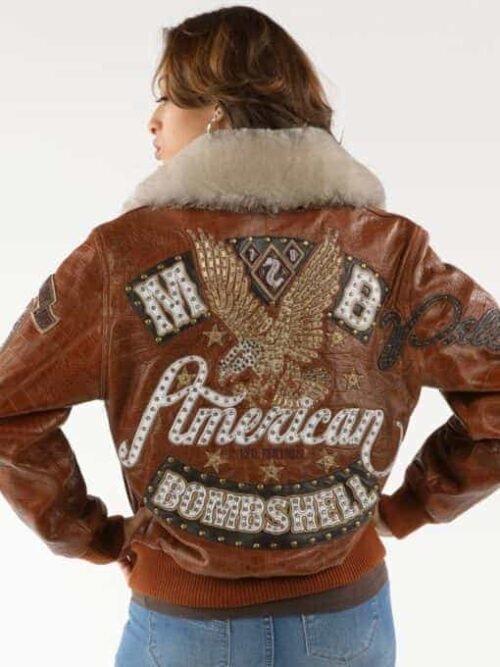 Alternative view of Pelle Pelle Fur American Bombshell Brown Leather Jacket