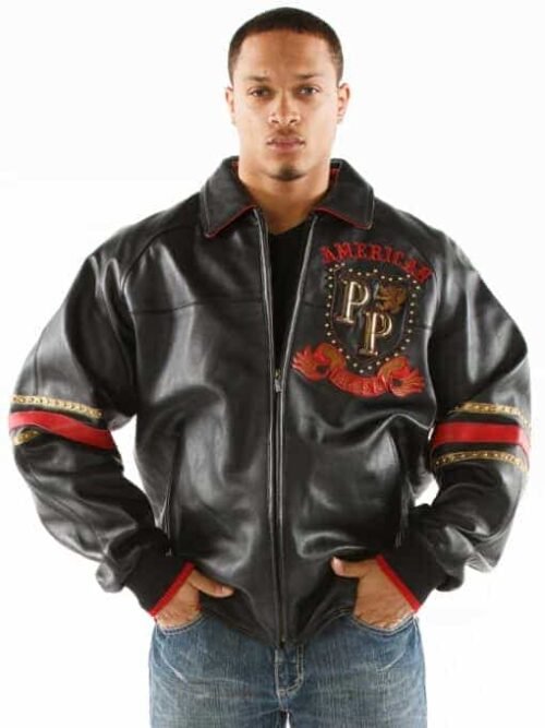 Pelle Pelle Men’s American Rebel Black Leather Jacket