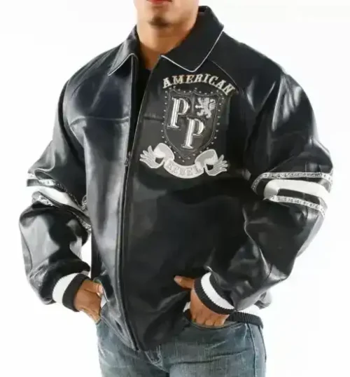 Pelle Pelle American Rebel Navy Blue Leather Jacket