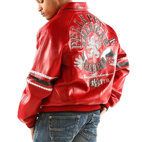 Alternative view of Pelle Pelle Men’s American Rebel Red Leather Jacket