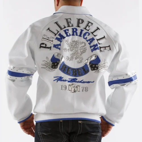 Alternative view of Pelle Pelle Men’s American Rebel White Leather Jacket