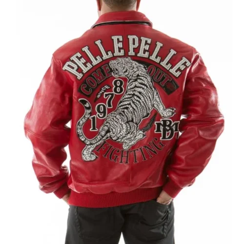 Alternative view of Pelle Pelle Red Come Out Fighting Leather Jacket