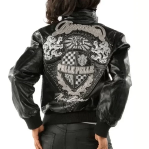 Pelle Pelle Women's Worldwide Dynasty Black Leather Jacket