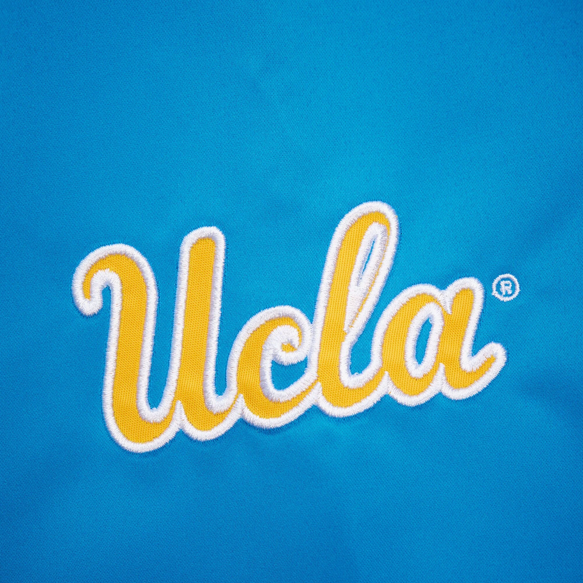 UCLA Bruins OG 3.0 Vintage Full-Snap Blue Satin Varsity Jacket - Image 4