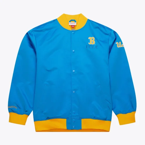 UCLA Bruins OG 3.0 Vintage Full-Snap Blue Satin Varsity Jacket