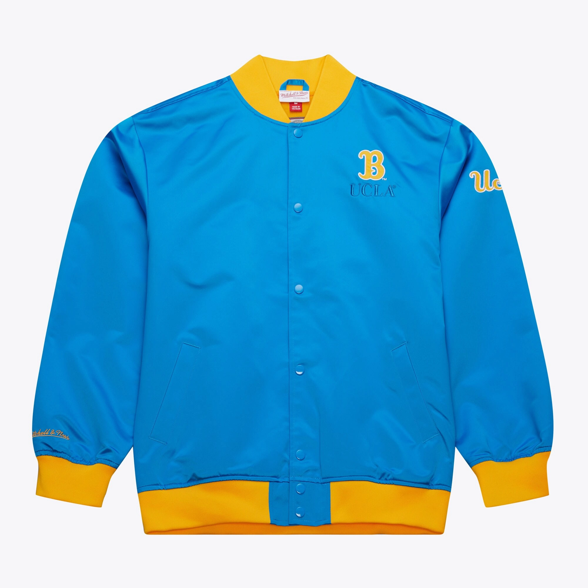 UCLA Bruins OG 3.0 Vintage Full-Snap Blue Satin Varsity Jacket
