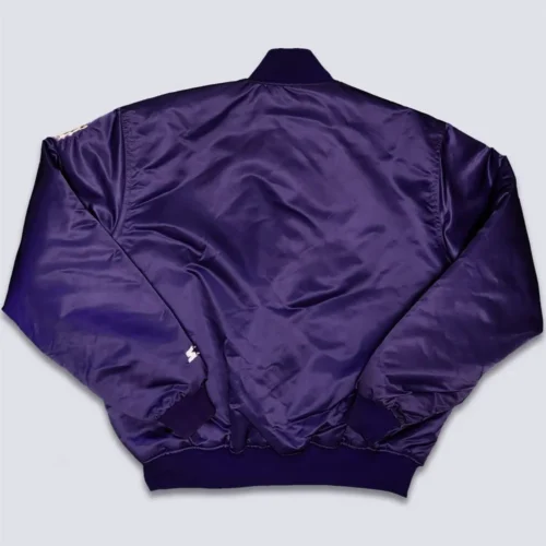 Alternative view of Washington Huskies 90’s Purple Satin Varsity Jacket