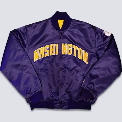 Washington Huskies 90’s Purple Satin Varsity Jacket