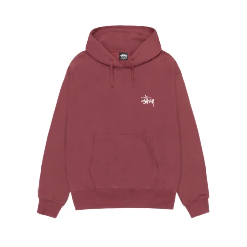 Alternative view of Stussy Basic Curry Maroon Hoodie