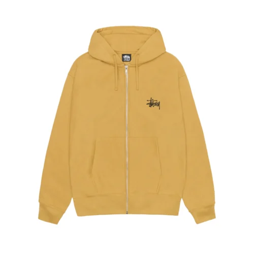 Alternative view of Stussy Basic Curry Yellow Full Zip Hoodie