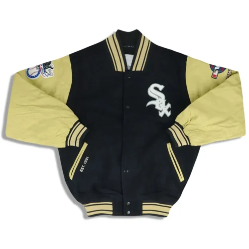 Chicago White Sox 2005 World Series Champions Wool & Leather Varsity Jacket