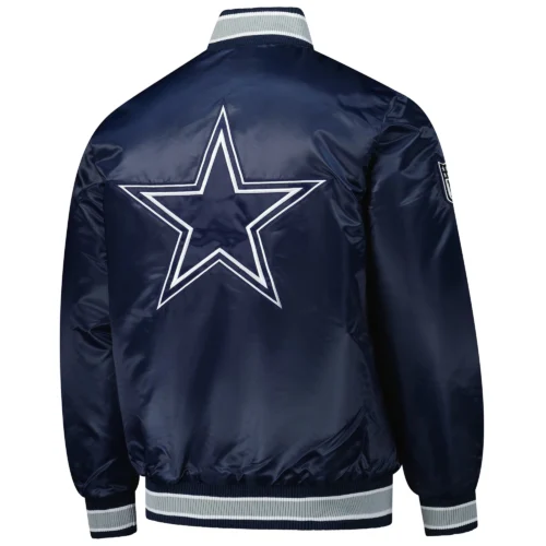 Alternative view of Dallas Cowboys Closer Blue Varsity Jacket