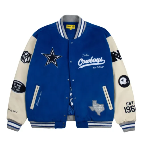 Dallas Cowboys Golf Wang Wool & Leather Varsity Jacket