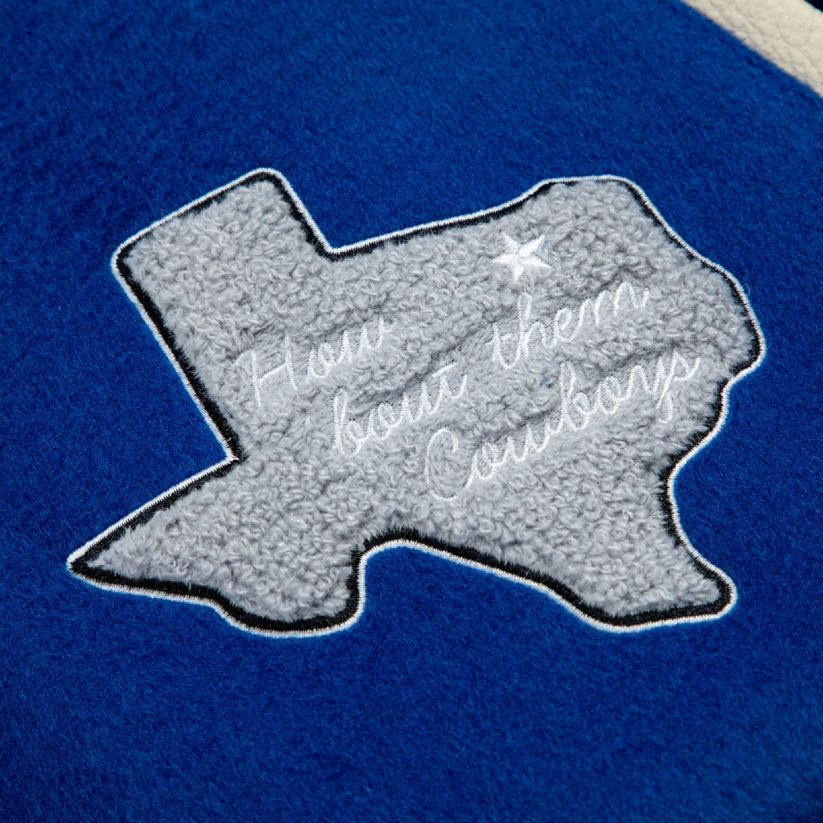 Dallas Cowboys Golf Wang Wool & Leather Varsity Jacket - Image 4