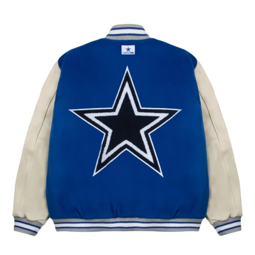 Alternative view of Dallas Cowboys Golf Wang Wool & Leather Varsity Jacket