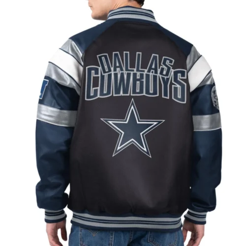 Alternative view of Dallas Cowboys Spirit Full Zip Leather Jacket