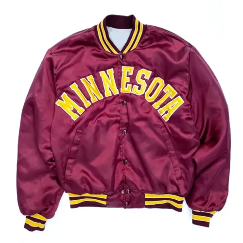 Minnesota Golden Gophers Swingster 90’s Red Satin Varsity Jacket
