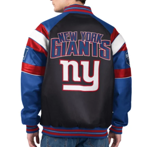 Alternative view of New York Giants Spirit Full Zip Leather Jacket