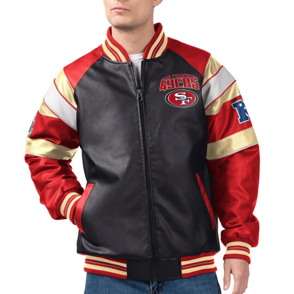 San Francisco 49ers Spirit Full Zip Leather Jacket