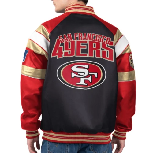 Alternative view of San Francisco 49ers Spirit Full Zip Leather Jacket