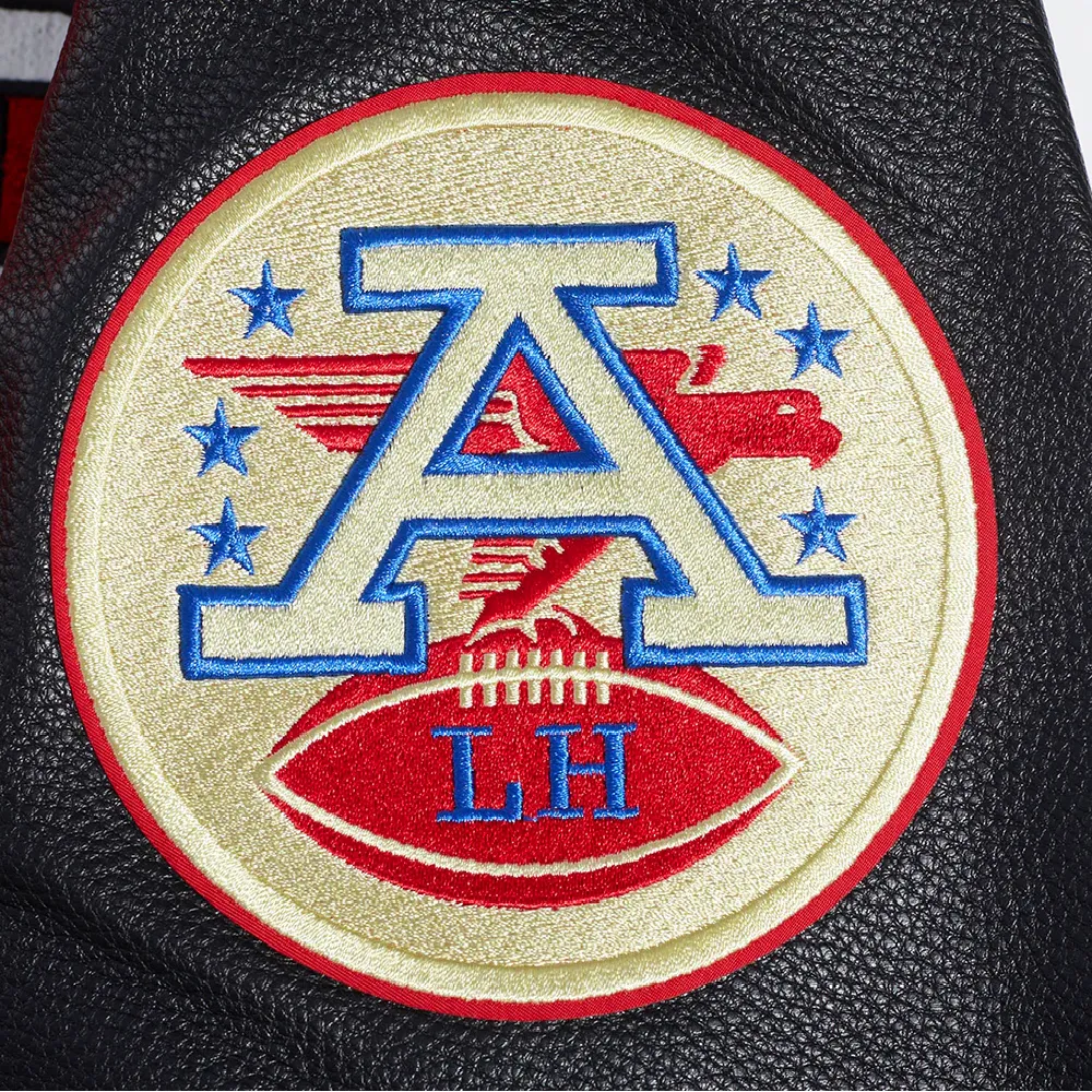 Kansas City Chiefs Pro Prep Wool & Leather Varsity Jacket - Image 9