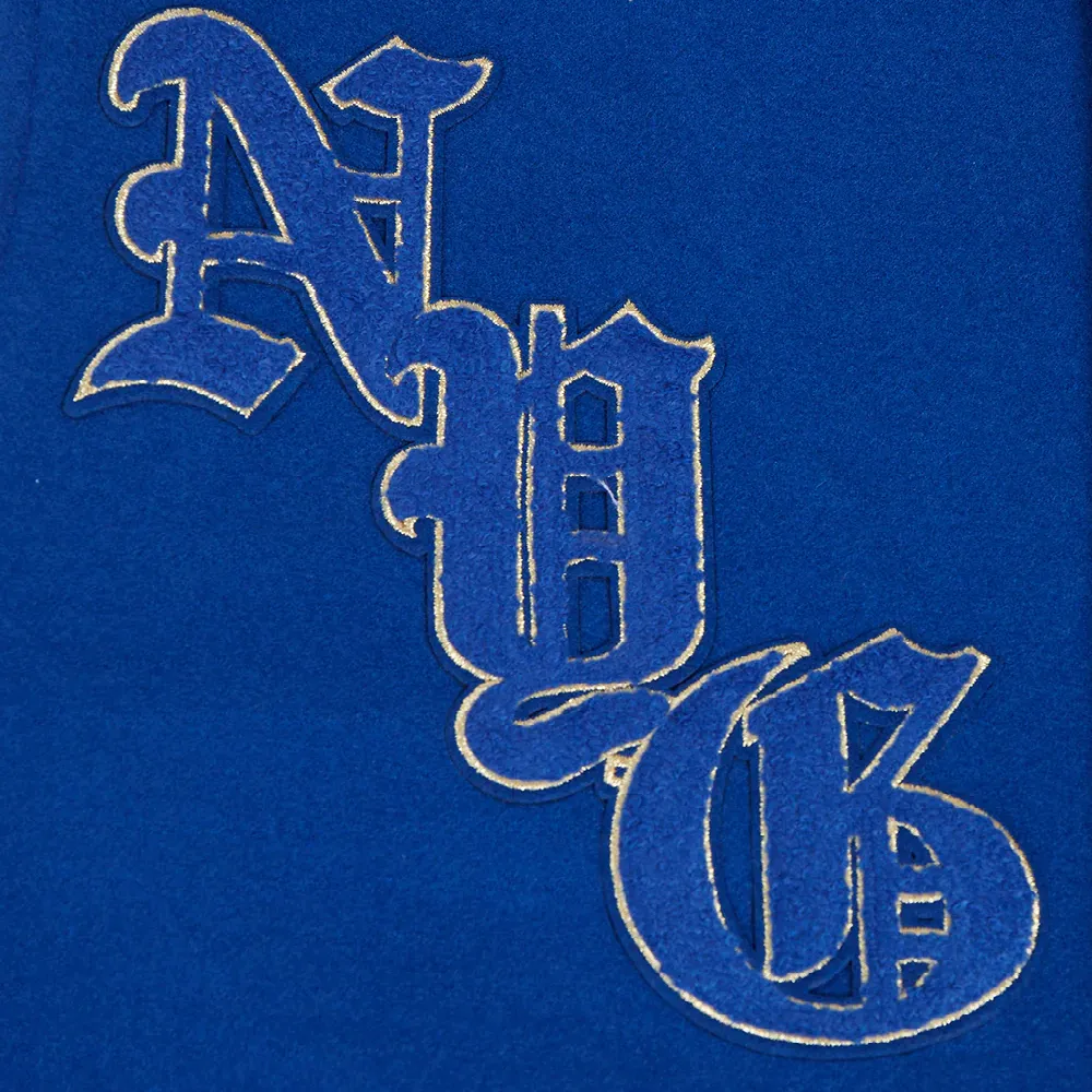 New York Giants Pro Prep Wool & Leather Varsity Jacket - Image 10