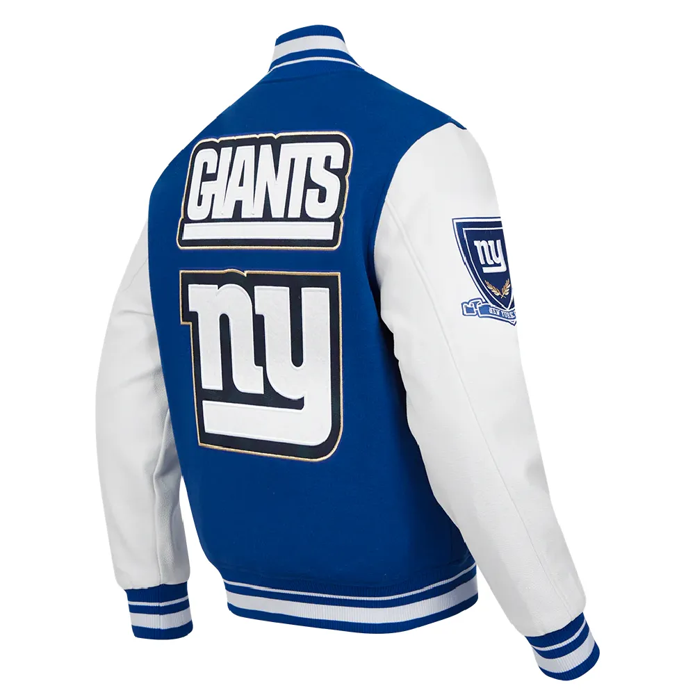 Alternative view of New York Giants Pro Prep Wool & Leather Varsity Jacket