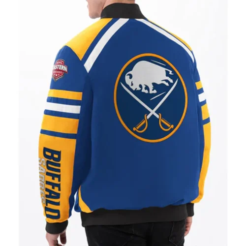 Alternative view of Buffalo Sabres Power Forward Racing Cotton Varsity Jacket