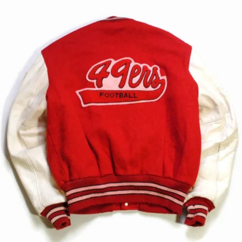 Alternative view of San Francisco 49ers Vintage Wool & Leather Varsity Jacket