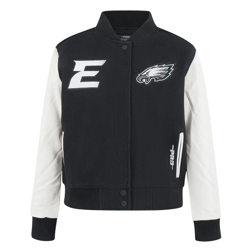 Women's Philadelphia Eagles Game Day Classic Wool & Leather Varsity Jacket