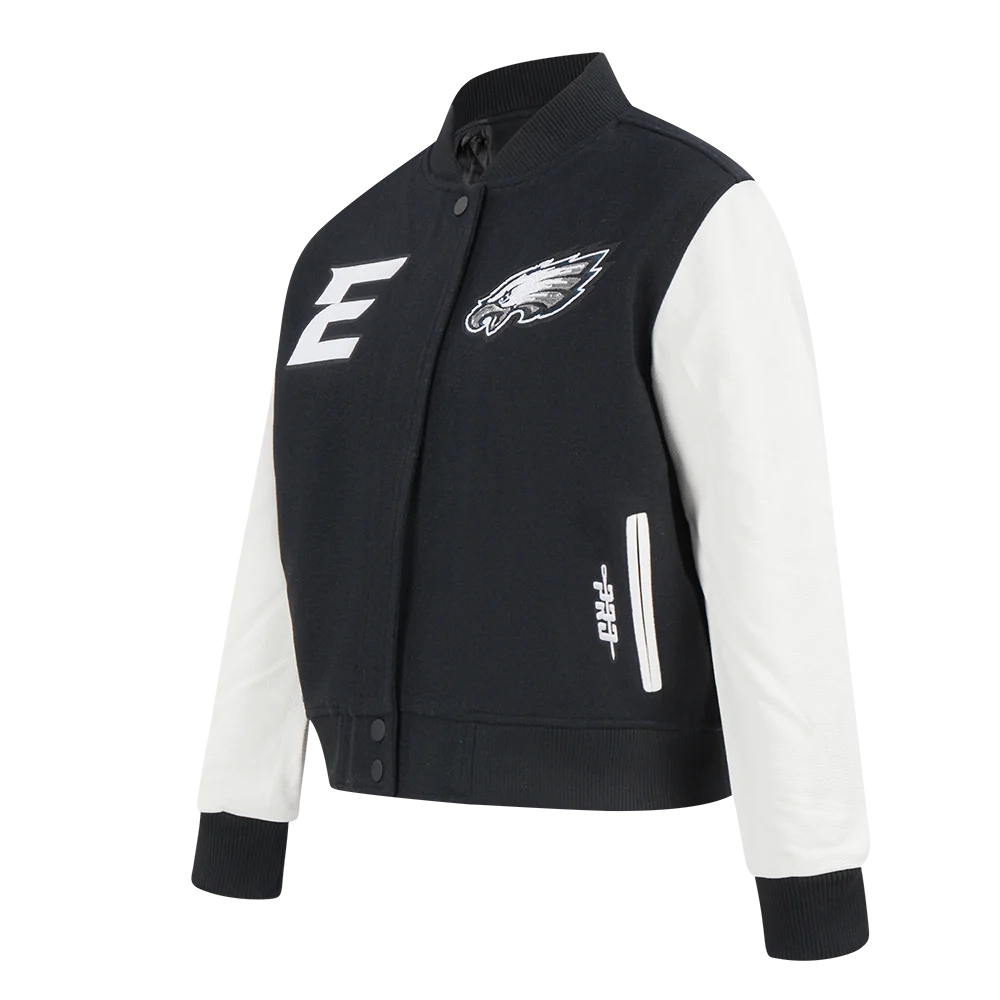 Alternative view of Women's Philadelphia Eagles Game Day Classic Wool & Leather Varsity Jacket