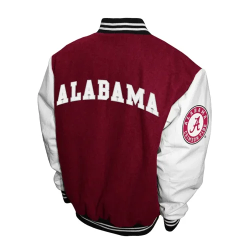 Alternative view of Alabama Crimson Tide  Graduate Wool & Leather Varsity Jacket